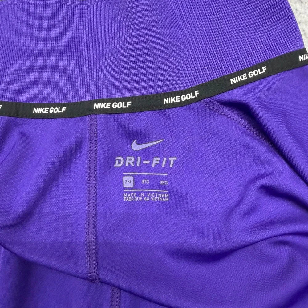 Nike 891881-547 Mens 3XL Furman Football Dri-Fit Performance Purple Polo Shirt
